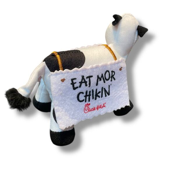 Chick-fil-A Plush Cow Eat Mor Chikin Summer Trend Setter Stuffed 5" 10" Lot of 2 - Picture 13 of 15